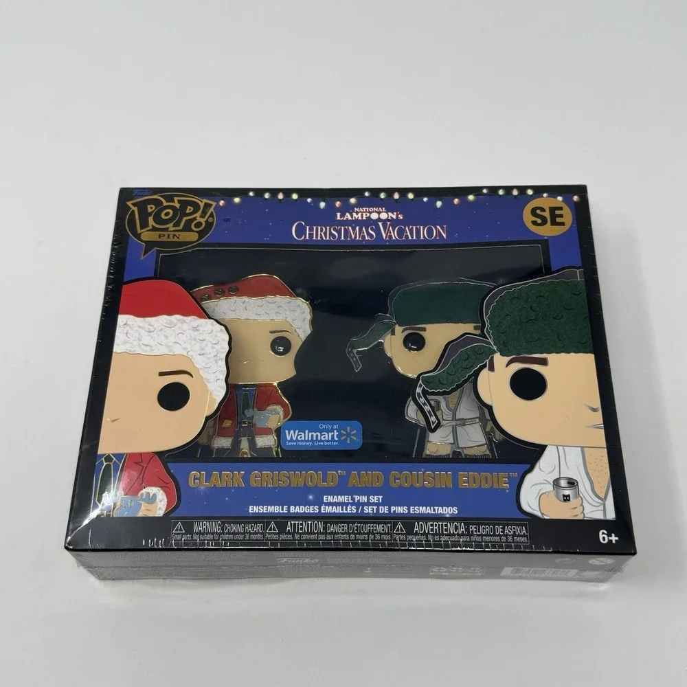 NIB Funko Pop 4in Pins Christmas Vacation Clark Griswold and Cousin Eddie SE